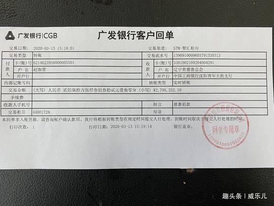 赵本山女儿球球人美心善，为辽宁援鄂抗疫医护人员捐270万，点赞